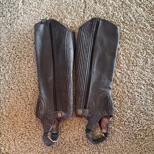 Brown Leather Ovation Half Chaps